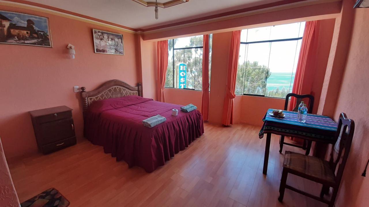 Hostal Resto Bar Flor De Mi Tierra Copacabana (Lake Titicaca) Exterior foto