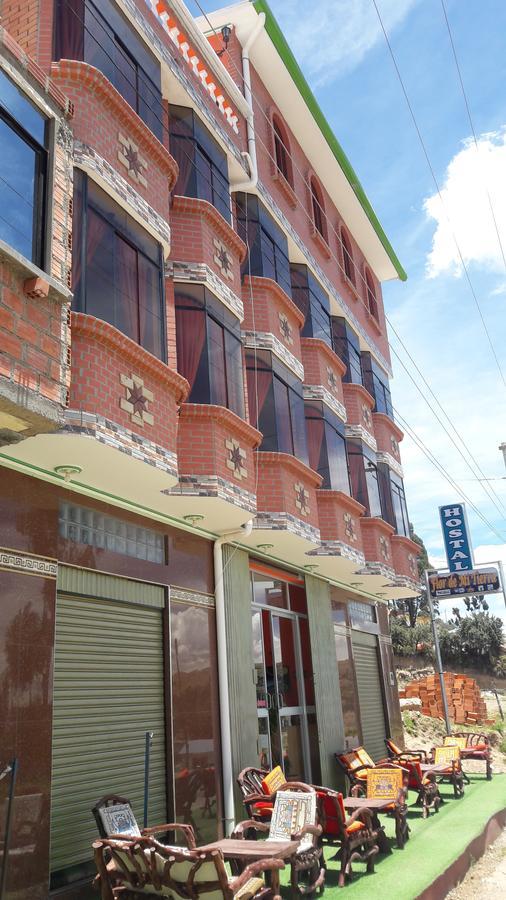 Hostal Resto Bar Flor De Mi Tierra Copacabana (Lake Titicaca) Exterior foto
